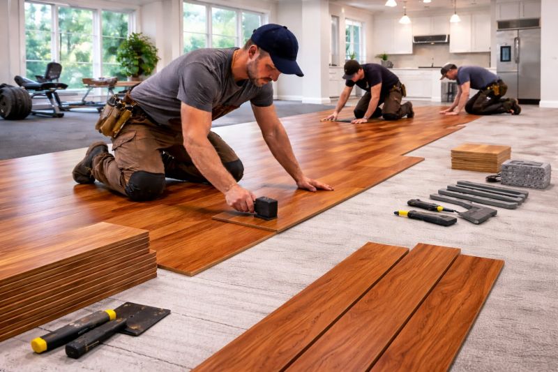 Cherry Floor Installation in Bristow, VA