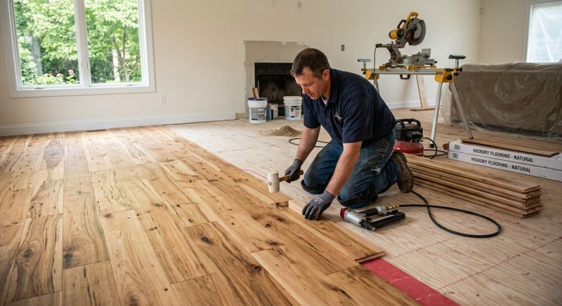 Hickory Floor Installation in Ashburn, VA