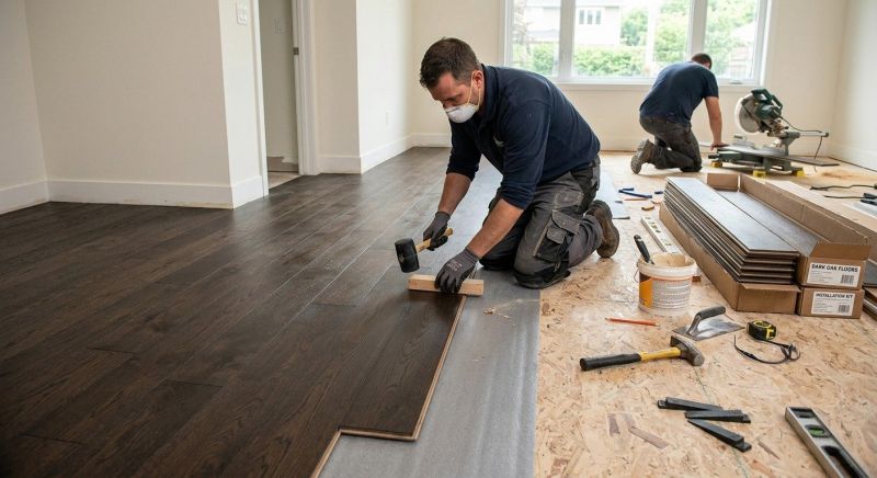 Hickory Floor Installation in Ashburn, VA
