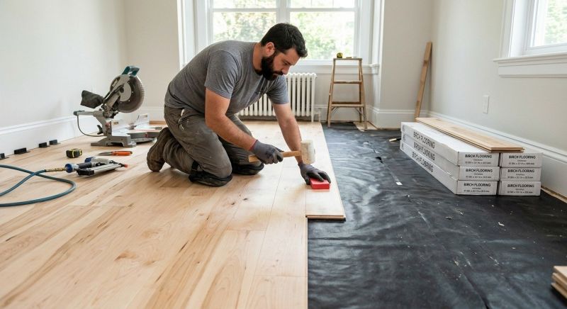 Maple Flooring Installation in Burke, VA