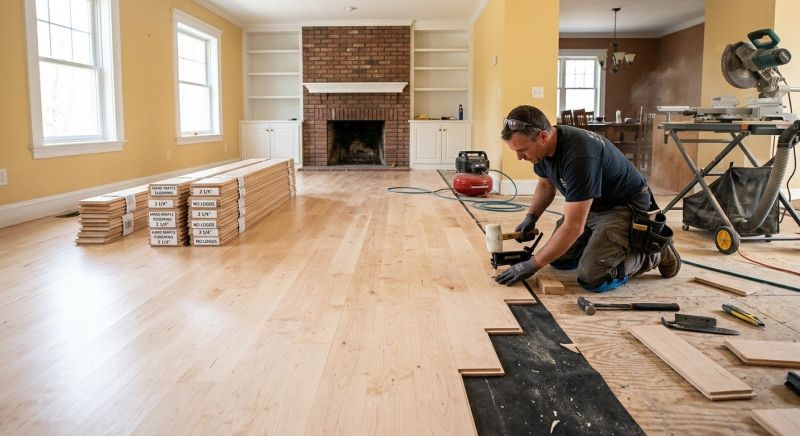 Maple Flooring Installation in Clifton, VA