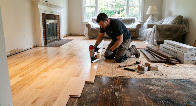 Maple Flooring Installation in Silver Spring, MD