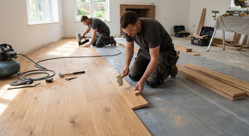 Oak Floor Installation in Damascus, MD