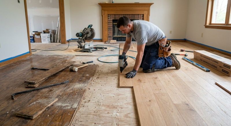 Oak Floor Replacement in Ashburn, VA