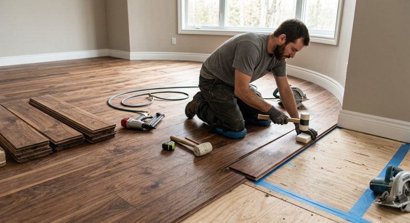 Walnut Flooring Installation in Ashburn, VA