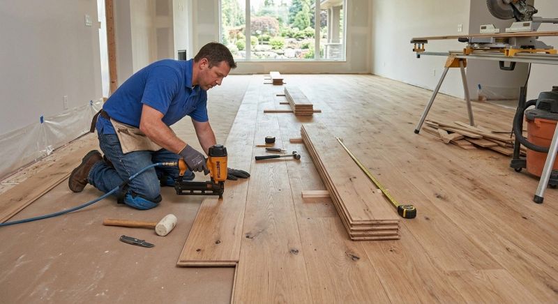 Wide Plank Floor Installation in Ashburn, VA