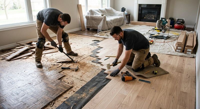 Wood Floor Replacement in Ashburn, VA
