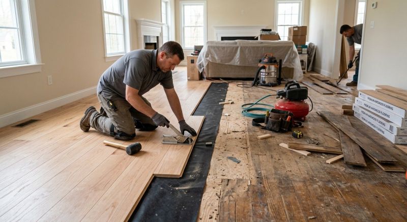 Wood Floor Replacement in Oakton, VA